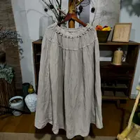 【大梅子推荐】设计款亚麻肌理纹半裙MXA1067B