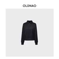 【OLDNAO】黑标高定线精梳棉轻运动Polo领套头卫衣-NN-146