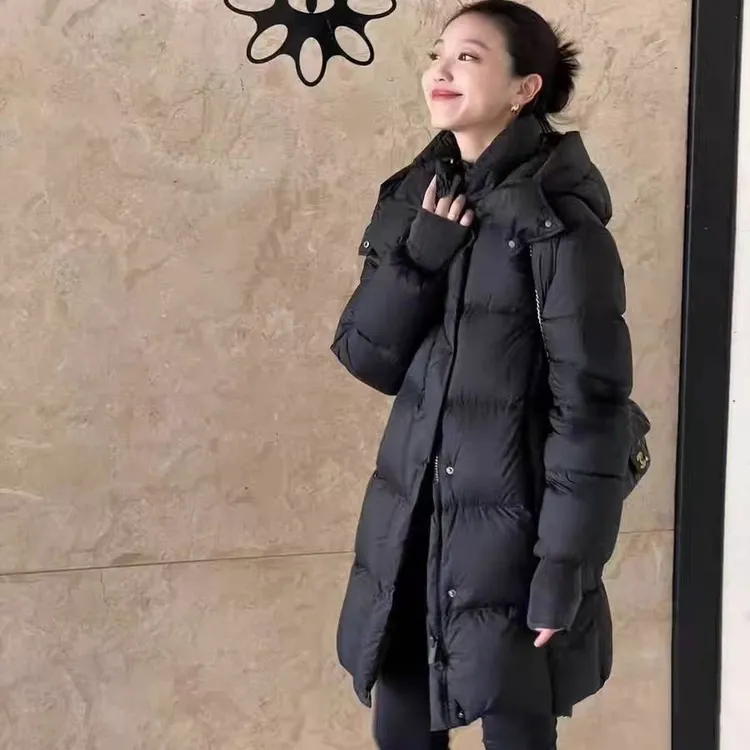 2025新款羽绒服女中长款冬季新款加厚极寒超厚90白鹅绒外套小个子