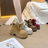 IG/IG现货增高8CM秋季时尚百搭新款爆款明星同款复古时尚短靴6680