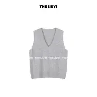 【LIUYI】羊绒羊毛混纺拉毛针织马甲59127