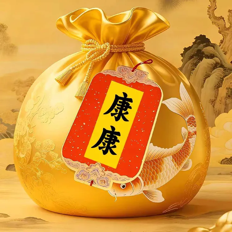 2号老师推荐康康手绘卡福袋生肖挂件