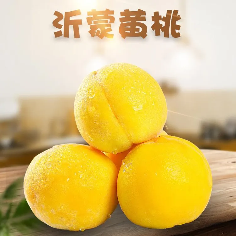 山东蒙阴黄桃精选新鲜黄金毛桃当季水果产地发脆甜多汁软硬两吃A