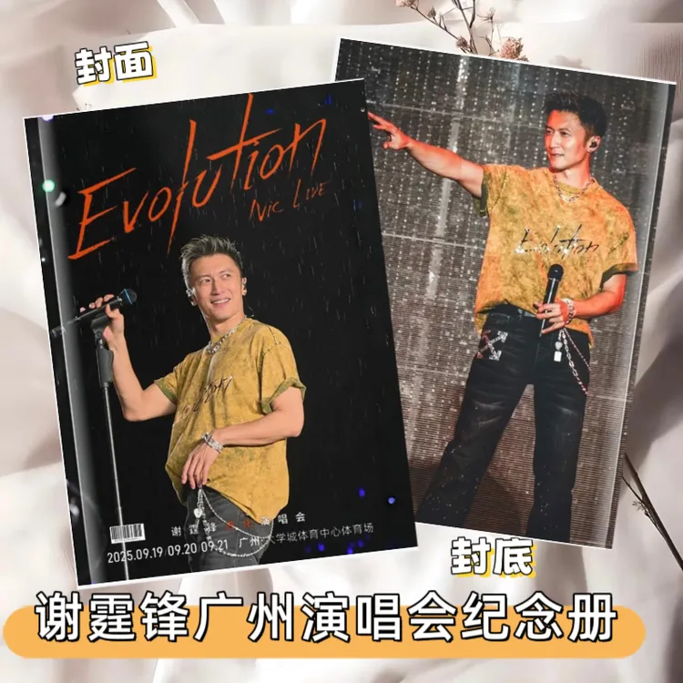 谢霆锋2025年巡回演唱会写真集纪念册周边应援明星收藏送朋友