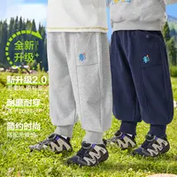 男童卡通休闲针织卫裤小毛圈卫裤秋季新款儿童宝宝小童裤子U16847