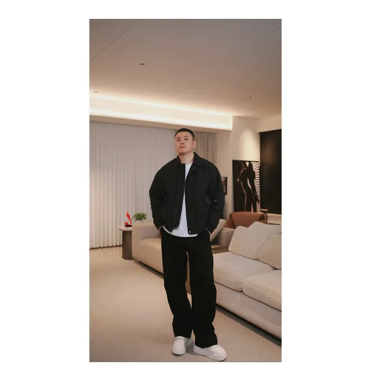 四哥LISIR-25A/W  机车工装90白鸭绒羽绒服--0074