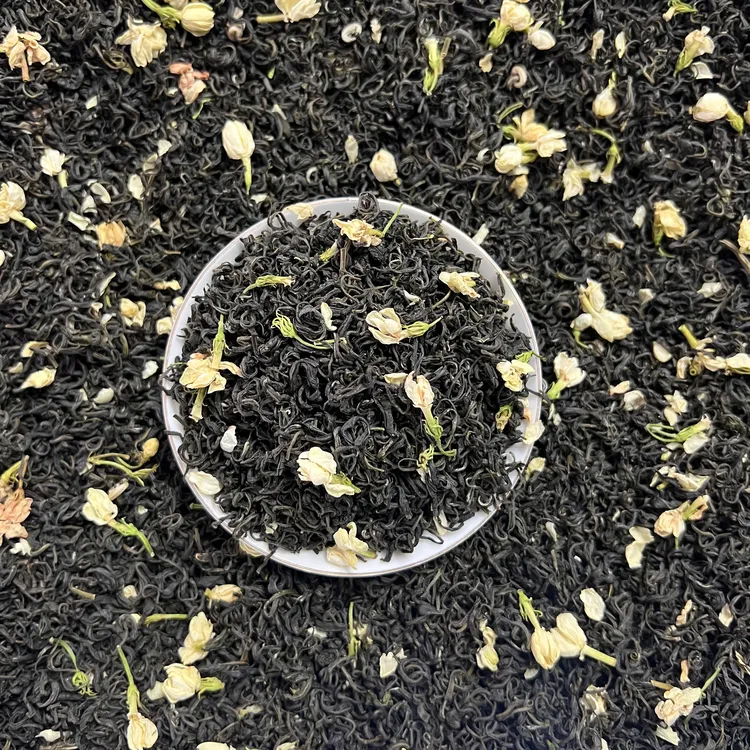 【茉莉飘雪】2025年9月新茶横县茉莉花茶精选3窨清香型茉莉飘雪花茶