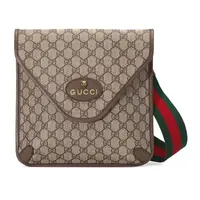 未使用 GUCCI/古驰 情侣单肩斜挎包中号帆布复古风格邮差包