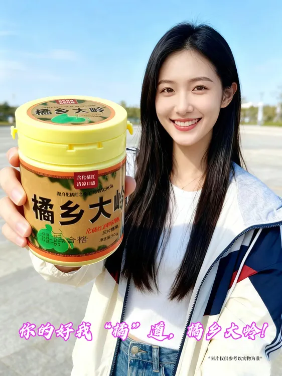 正宗化州橘红润喉糖清凉口感口气清新不加白糖