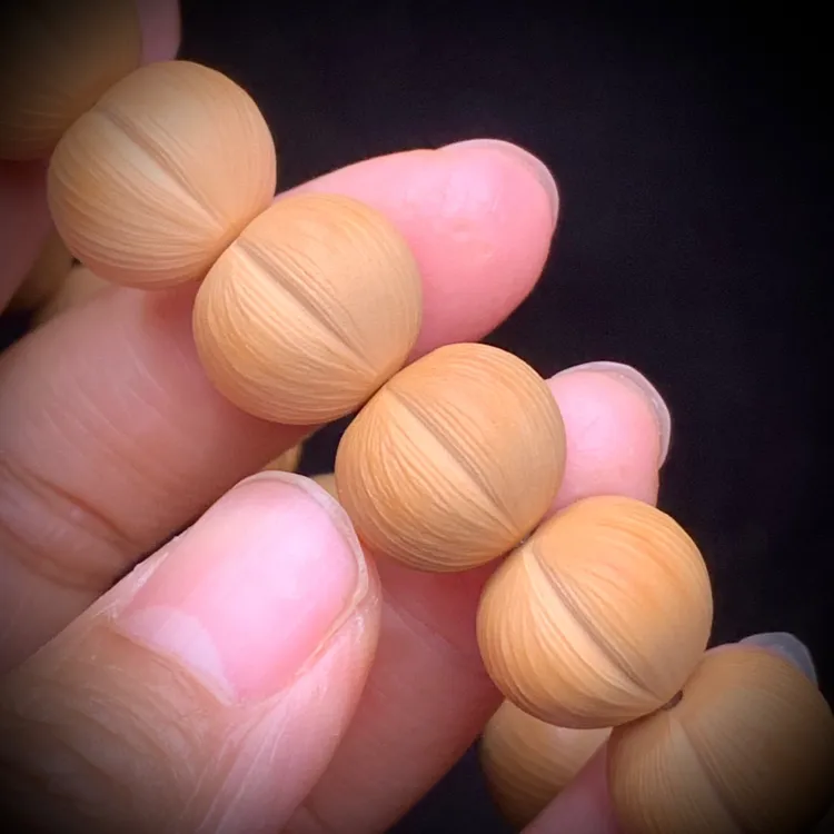 拉丝屁桃猴头核桃手串文玩手链姬宝屁桃爱心手串聚宝盆料