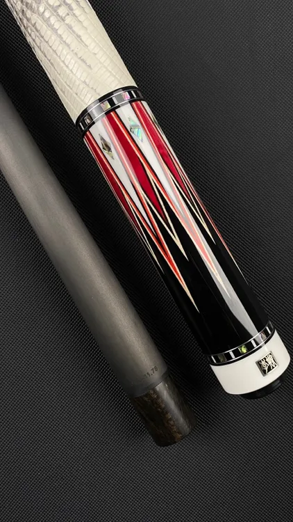 全新李斯赤霄一皮把中式台球杆单后把