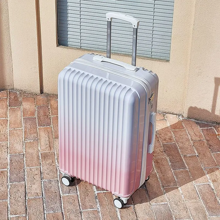 新款渐变色行李箱女登机箱20高颜值拉杆箱男大容量密码旅行箱24寸