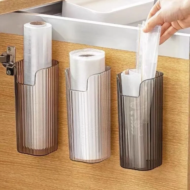 新款吸管盒挂墙冰箱墙壁挂式筷子筒装吸管收纳置物架放吸管免打孔