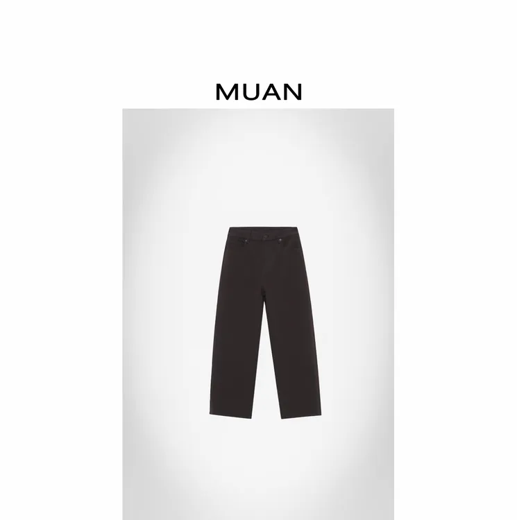 木岸MUAN:《榛果法棍》植绒版 定制720克复古高级长裤D-QW-1690-1