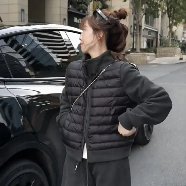 韩版设计感立领时尚棉服短外套女装2025冬季爆款流行洋气保暖上衣