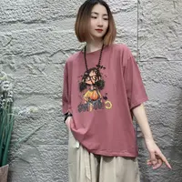 YXR6512夏季新款圆领印花T恤宽松大版休闲百搭