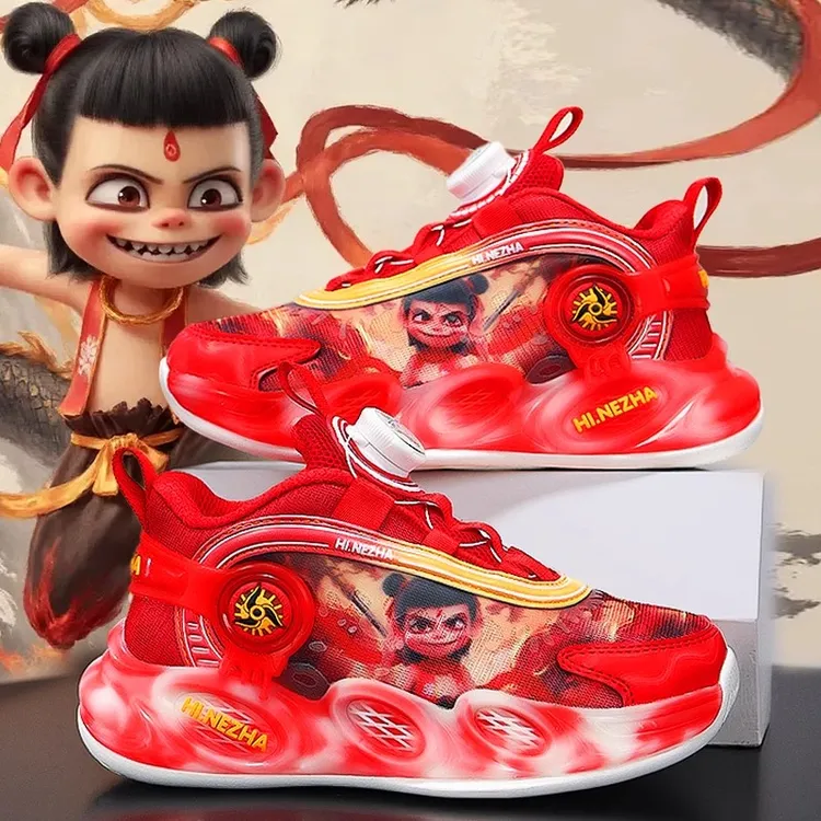 ABC 断码哪吒男童篮球鞋夏季新款儿童网面透气运动鞋中大童跑步鞋