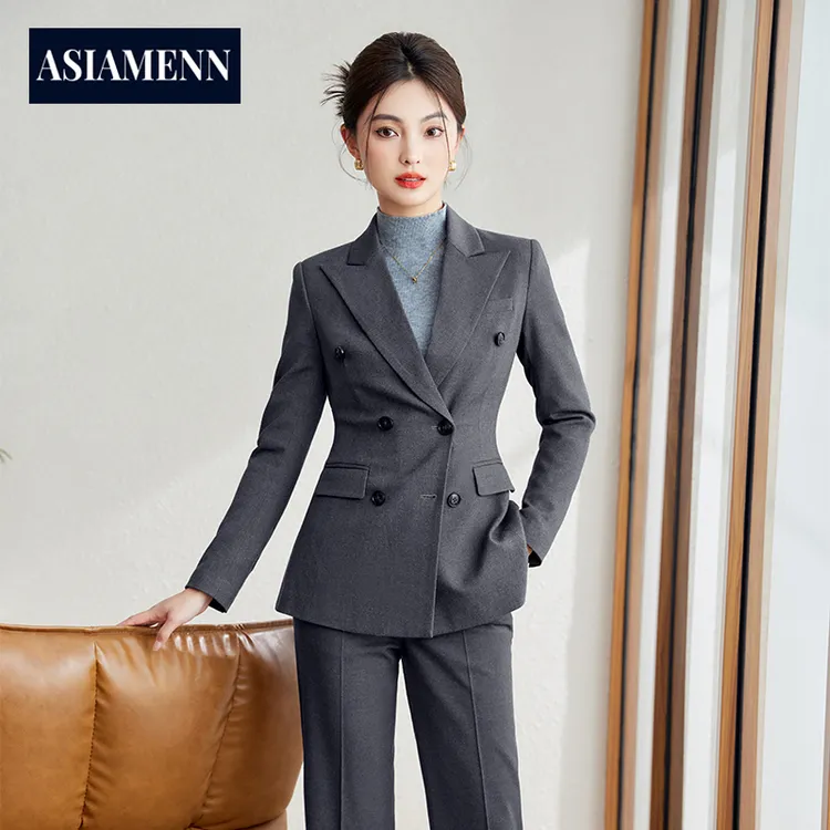高级感经理商务西装套装秋冬女大学生面试正装职场工作服时尚干练