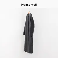 妞姐自制“纸片人大衣” 羊绒羊毛桑蚕丝显瘦毛呢大衣 DY4C8848.