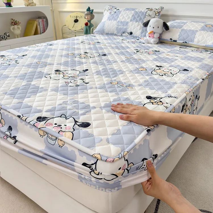 加厚夹棉床笠2025新款四季通用床罩单件床垫保护罩隔脏全包床单套