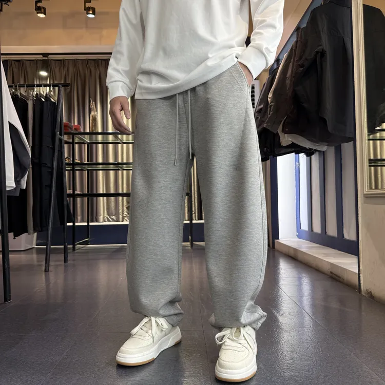 KP-X莫代尔肤感卫裤秋季Q弹舒适通勤百搭慵懒宽松男士针织休闲裤