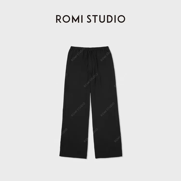 ROMI STUDIO“抖抖裤”莱赛尔超柔洗水松紧中腰休闲裤RWDSXY1479