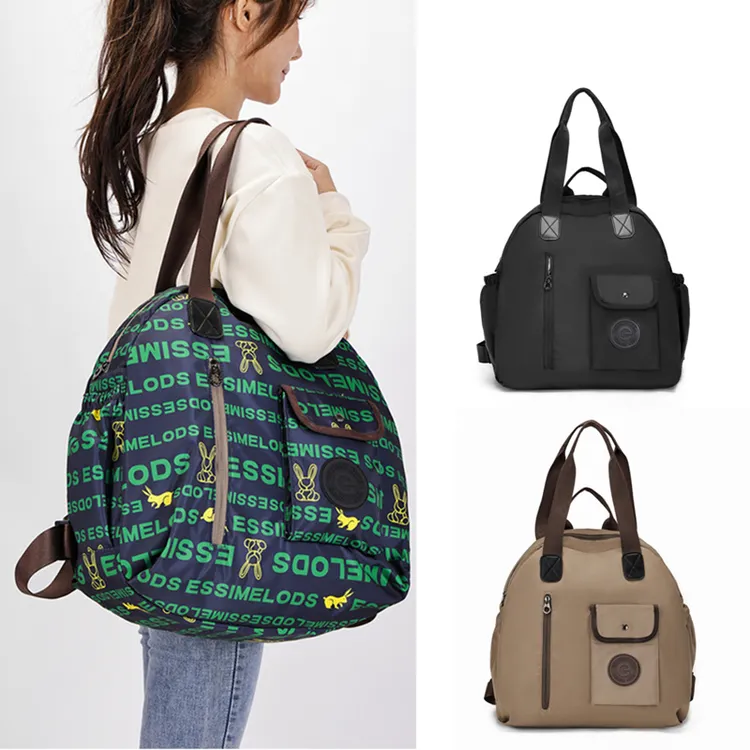 2025新款单肩包高级感小巧简约百搭大容量出差包包旅行手提双肩包