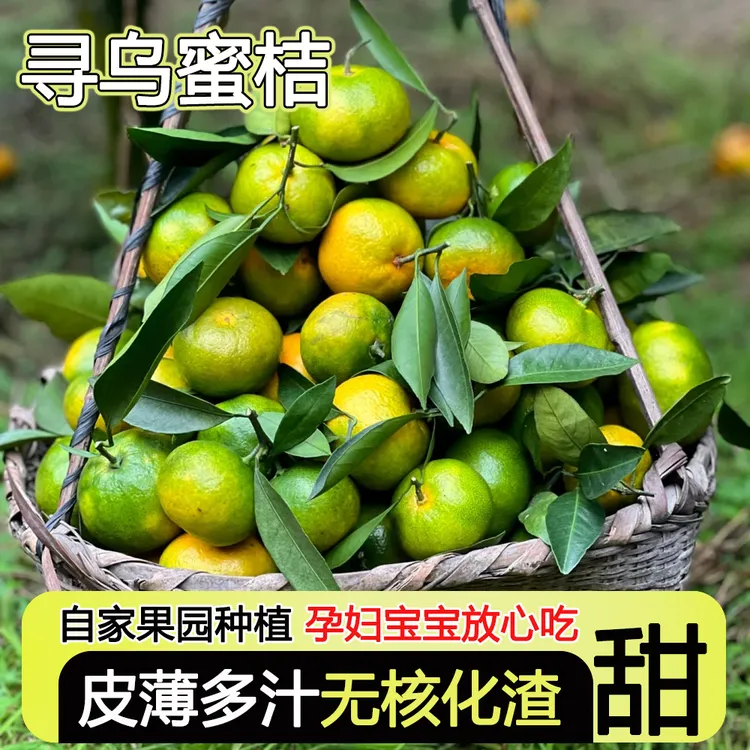 江西蜜桔赣南蜜桔薄皮橘子无籽桔子酸甜皮薄孕妇当季新鲜水果包邮