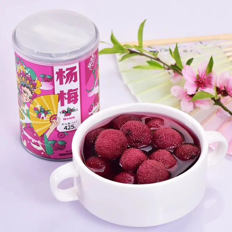 杨梅罐头425g整箱装餐饮商用批发烘焙专用新鲜水果糖水混合水果捞