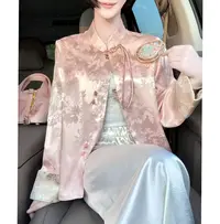 【繁花锦淑】双面穿外套防晒显白上衣气质女装长袖宽松国风新中式