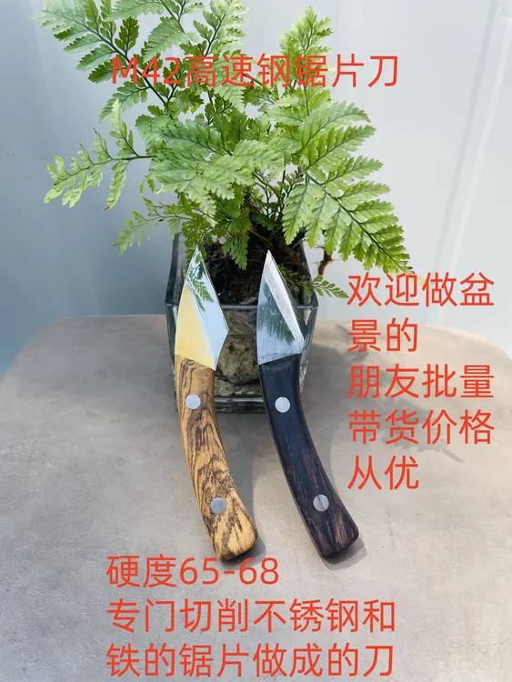 M42高速钢多功能不锈钢实木柄果树嫁接刀专业园艺芽接手工工具