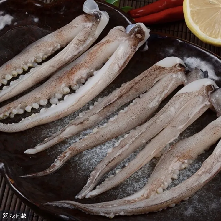 新鲜脆口小鱿鱼须500克/包到手7包速冻海鲜烧烤火锅食材产地直发