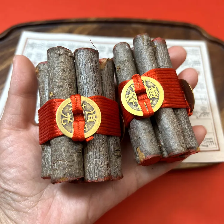 【东南桃木枝】七段乾道嘉桃木摆件（多样性发货）