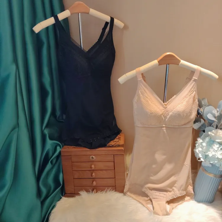 紧版吊带收腹提臀束腰美体塑型文胸一体强压连体内衣舒适透气女士