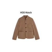 HDD- "帅气大衣" 羊毛 秋冬中长款定制小众设计大衣外套  Y8993 