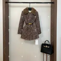 秋冬气质小香风时尚设计师中长款QD-2025359