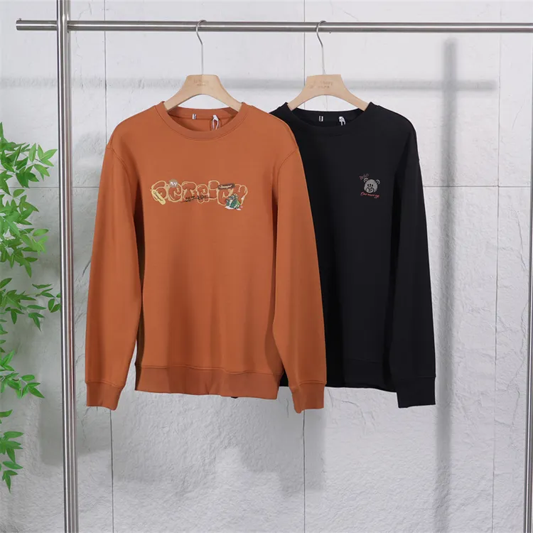 春秋季品牌撤柜男士时尚刺绣卫衣简约休闲百搭套头上衣Z1668