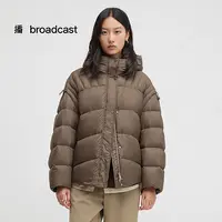 *播broadcast女士短款连帽羽绒服DDS1RD3502