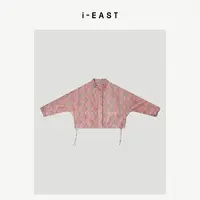 i-EAST 芝芝桃桃~新中式国风提花设计皮外套-5D WT10504