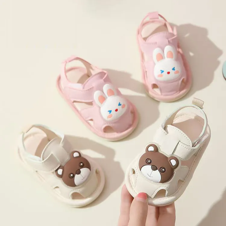 学步鞋0-1岁软底凉鞋夏季9个月透气防滑婴儿男女宝宝鞋防水新生儿