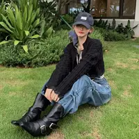 X·HEHE【韩国订制款蕾丝边小毛衣外套】