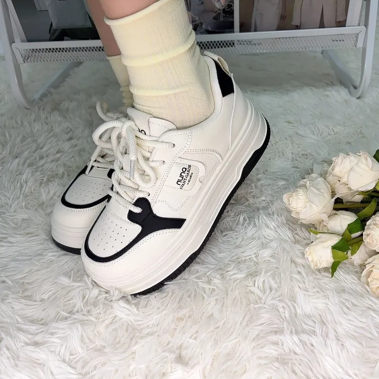 IEF/爱依服2025新款秋冬季女低帮厚底夹棉款休闲小白鞋百搭