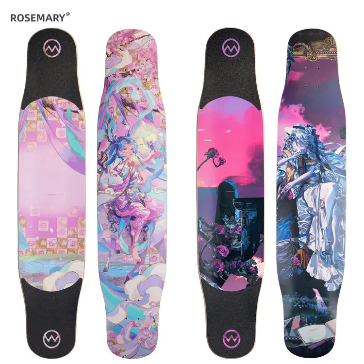 逆山ROSEMARY专业长板舞板DANCING滑板代步平花全能
