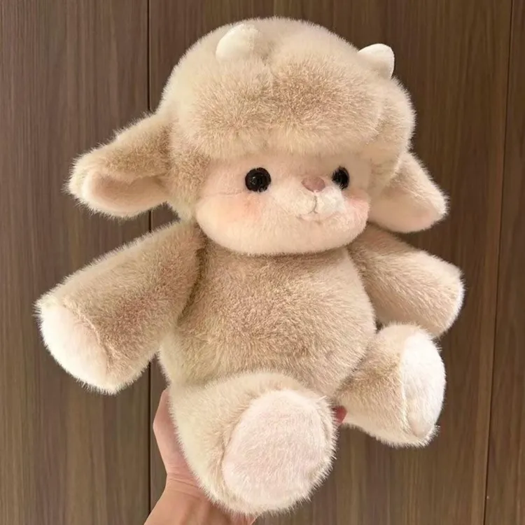 正版苏高地小羊公仔高品质跑跑小羊玩偶米热泡芙毛绒玩具女生礼物