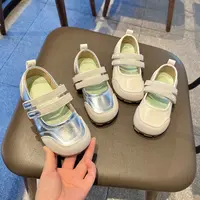 25秋季新款中小童鞋儿童皮鞋女童拼接公主鞋芭蕾风单鞋泡芙鞋G730