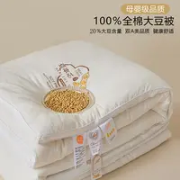 A类母婴级全棉大豆纤维被子被芯冬被加厚保暖春秋被四季通用棉被