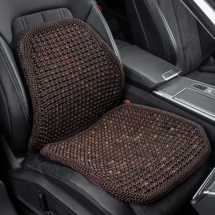 菩提子汽车坐垫夏季凉垫夏天通风座垫办公椅靠背透气垫菩提珠子垫