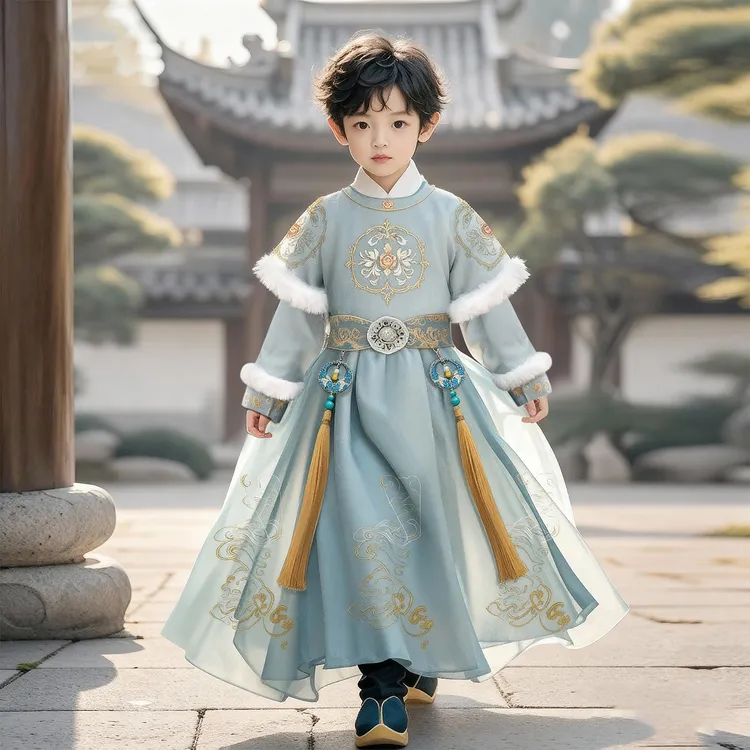 男童汉服2025新款儿童新中式古装男孩国风唐装小少爷帅气古风冬装