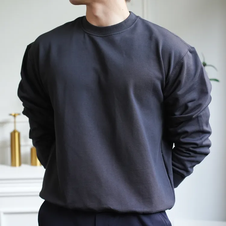 400克双股纱纯棉超重磅秋冬保暖复古运动宽松休闲螺纹长袖卫衣