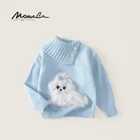 MOMOCO秋冬季新款女童时尚小狗休闲百搭毛衣77880230001